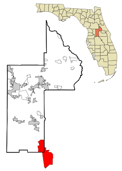 Location in Lake County and the state of Florida