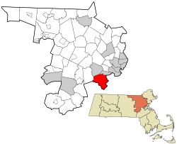 Location in Middlesex County, Massachusetts