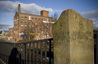 Milestone eccles bridgewater canal bridge