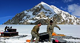 Mount Frances from Denali Basecamp