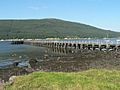 Sandbank, long jetty - geograph.org.uk - 922930