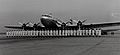 Stewardess in front of Stratoliner