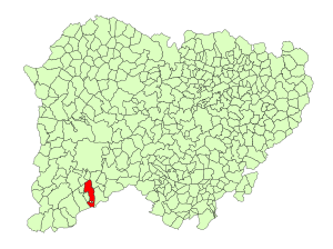 Location in Salamanca