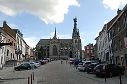 Walcourt centre with the Basilica of Saint Maternus