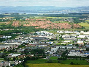 West Lothian shale bing, Scotland