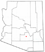 Location in Pinal County and the state of Arizona