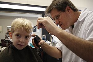 Boy meets barber