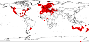 Cakile maritima GBIFDistMap1.png