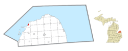 Location within Huron County