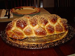 Challah Bread Six Braid 1