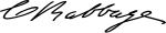 Charles Babbage Signature.svg