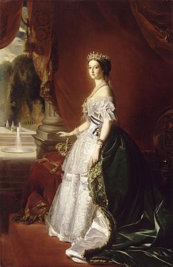 Empress Eugénie in Court Dress (Guillemet after Winterhalter, Musée d'Orsay)