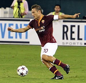 Francesco Totti Chelsea vs AS-Roma 10AUG2013