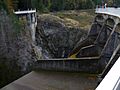 Glines Canyon Dam (removed) from above, Oct 2014