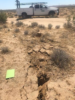 July 4, 2019, Ridgecrest surface rupture