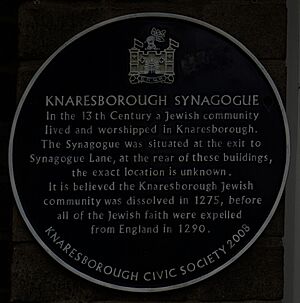 Knaresborough medieval synagogue plaque