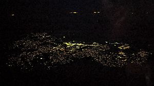 Pahrump NV night aerial