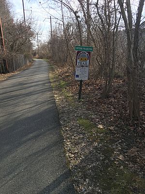 Schuylkill River Trail Entering Philadelphia