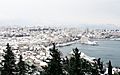 Snow in Split - cloudy