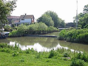 Stonar Cut and the A256 crossing - geograph.org.uk - 454853