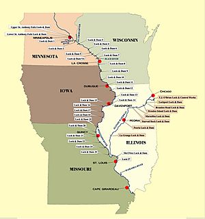 Upper Mississippi Lock and dams