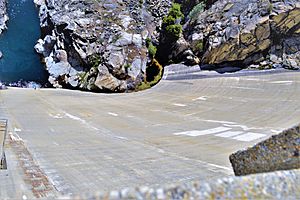 View-looking-down-the-O’Shaughnessy Dam-Hetch-Hetchy-California