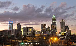 Uptown Charlotte skyline in 2011