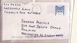 Daschle letter