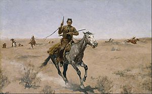 Frederic Remington - The Flight - Google Art Project