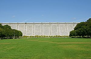 Kensico Dam at the Kensico Reservoir in Valhalla