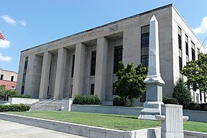 Lenoir County Courthouse located at 130 S Queen Street, Kinston.