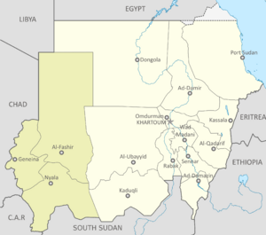 Map of Darfur 2011