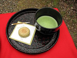 Matcha and wagashi by MShades at Daigoji, Kyoto