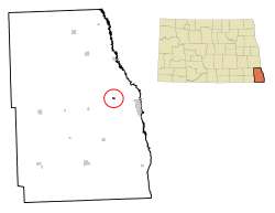 Location of Dwight in North Dakota