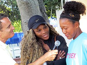 Osaka with Serena Williams