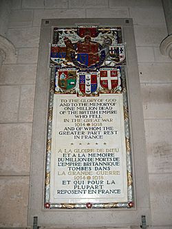 Plaque commémorative cathédrale Laon