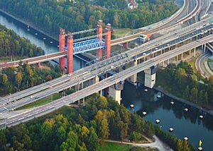 Södertälje kanal, flygfoto 2014-09-20