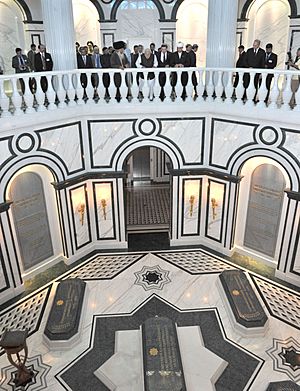 The Prime Minister, Shri Narendra Modi at the Mausoleum of the First President of Turkmenistan, in Ashgabat, Turkmenistan on July 11, 2015 (1)