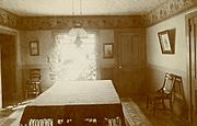 Victorian style dining room, USA, early 1900s