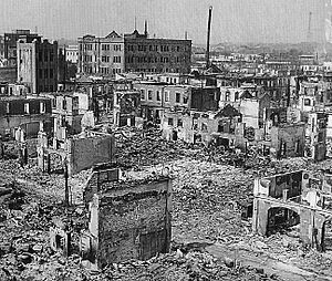 Yurakucho after Great Kanto earthquake