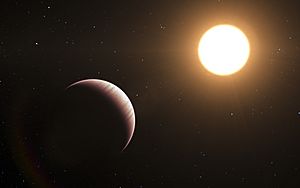 Artist’s impression of the exoplanet Tau Bootis b