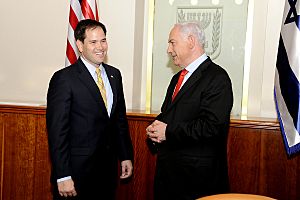 Benjamin Netanyahu and Marco Rubio