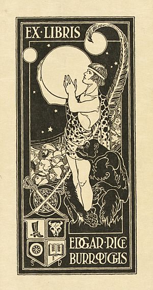 Bookplate of Edgar Rice Burroughs