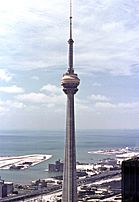 CN Tower under construction