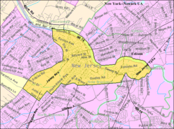 Census Bureau map of New Brunswick, New Jersey