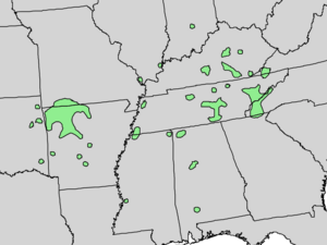 Cladrastis kentukea range map 4.png