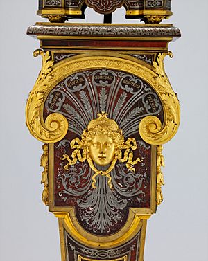 Clock with pedestal MET DP214851