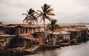 Fishing village in Haiti