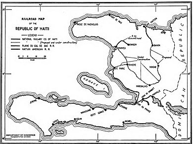 Haiti rail map 1925