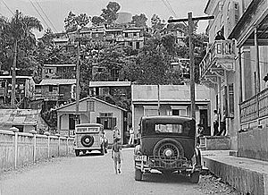 Street in Orocovis Pueblo in 1941